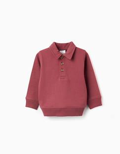 Sweat en coton avec col polo  - vertbaudet enfant