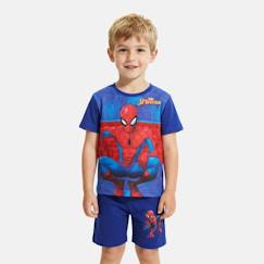 -Ensemble garçon t-shirt manches courtes et short spiderman