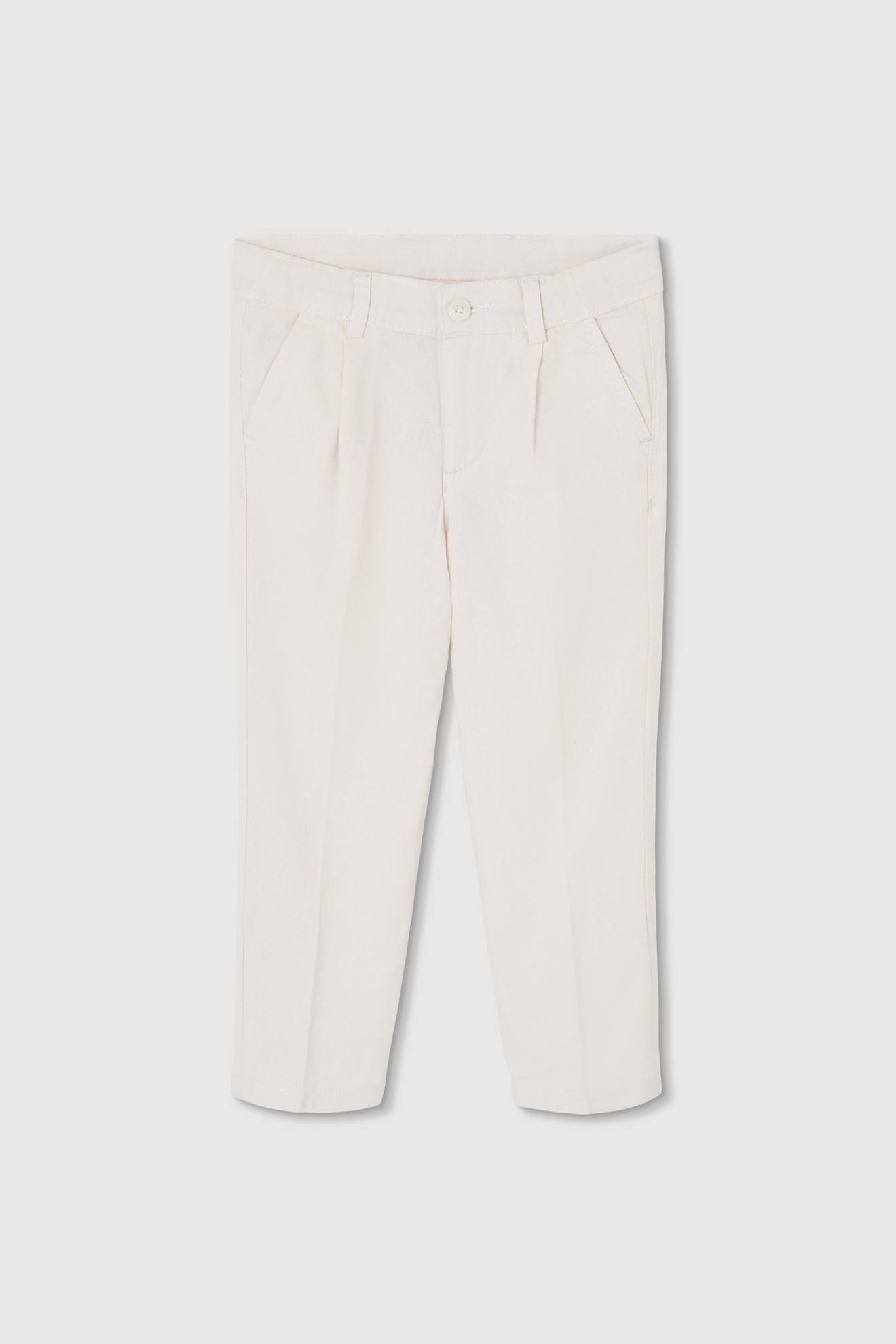 Pantalon enfant lin blanc