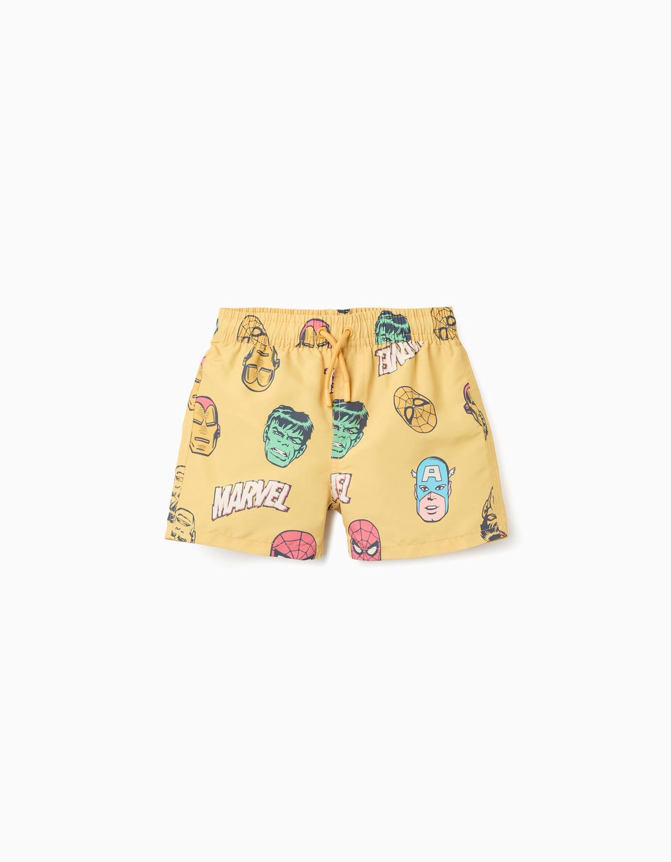 Short De Bain Avec Motif Marvel Et Cordon De Serrage Jaune Fonc 26 €