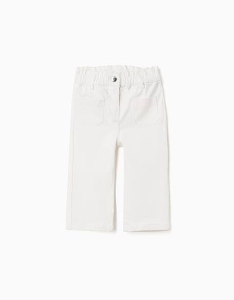 Bébé-Pantalon en sergé à jambe large et taille paperbag