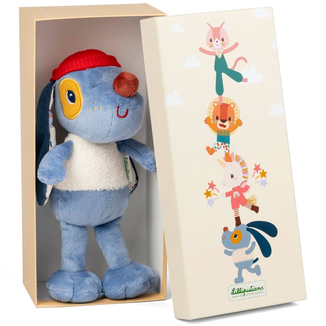 Peluche Câline Jules (27 Cm) Bleu, Blanc, Rouge