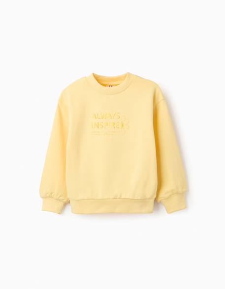 Fille-Sweat en coton avec imprimé always inspired