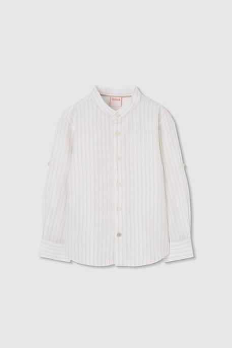 Chemise en lin rayée  - vertbaudet enfant