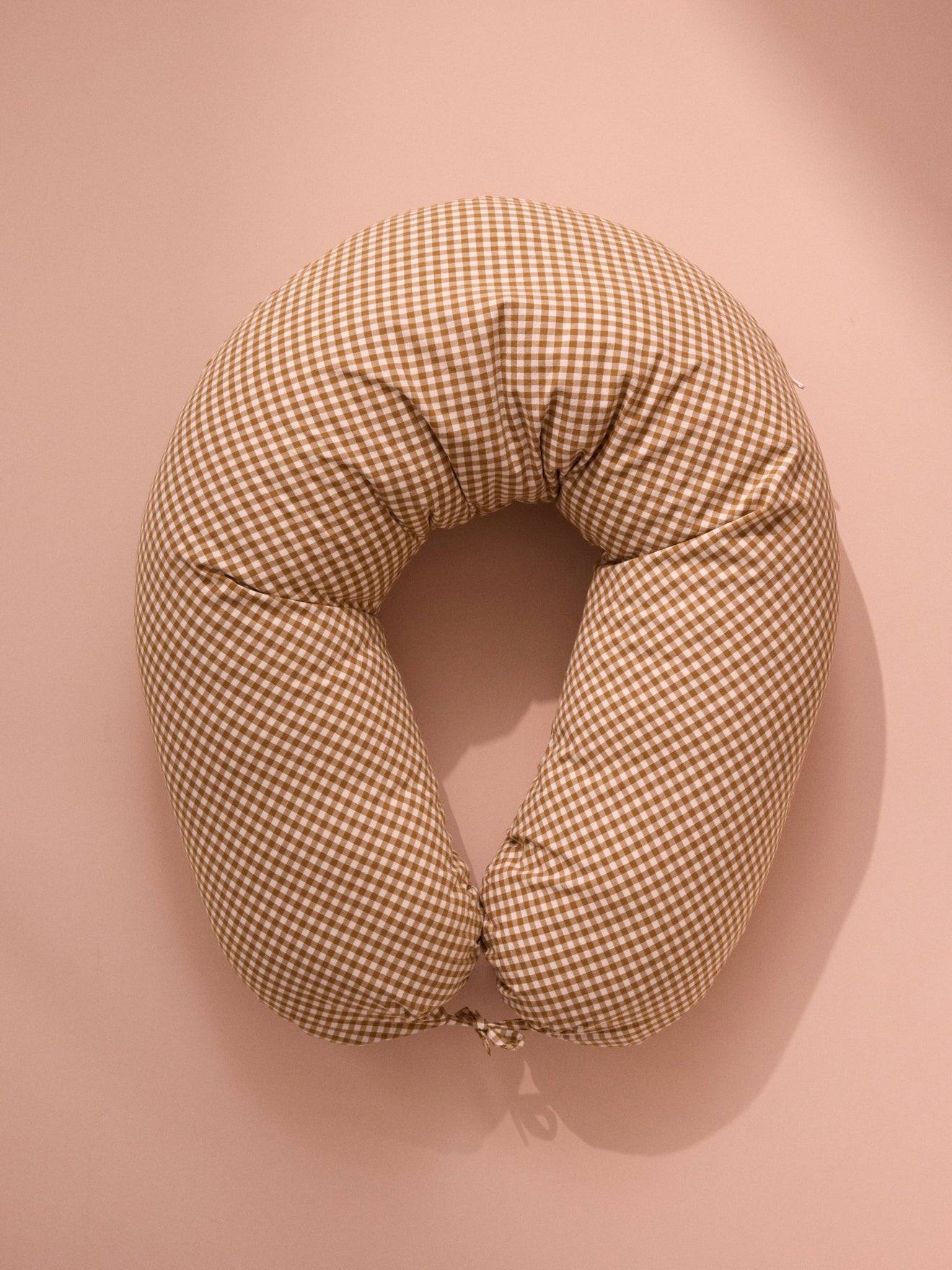 Coussin D'allaitement Vichy Caramel