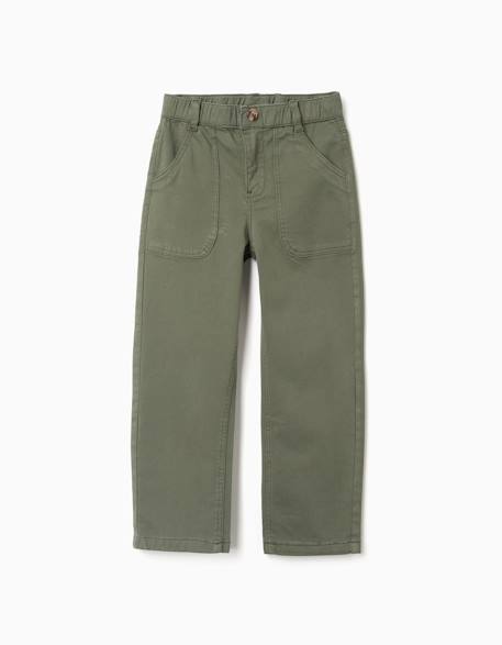 Garçon-Pantalon baggy en sergé avec poches