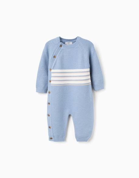 Bébé-Combinaison en maille à rayures