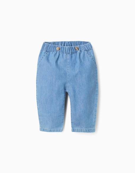 Bébé-Jean en coton avec taille élastique