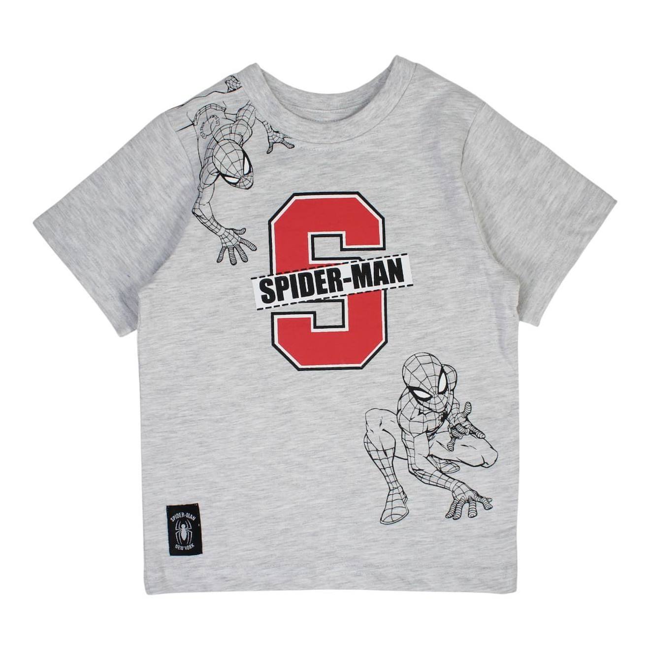 T-shirt Manches Courtes Garon Imprim Spiderman Gris 11 €