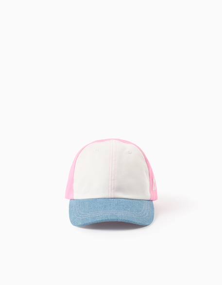 Fille-Accessoires-Casquette en coton avec bloque de couleurs