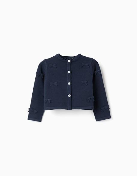 Bébé-Pull, gilet, sweat-Cardigan en maille court avec nœuds