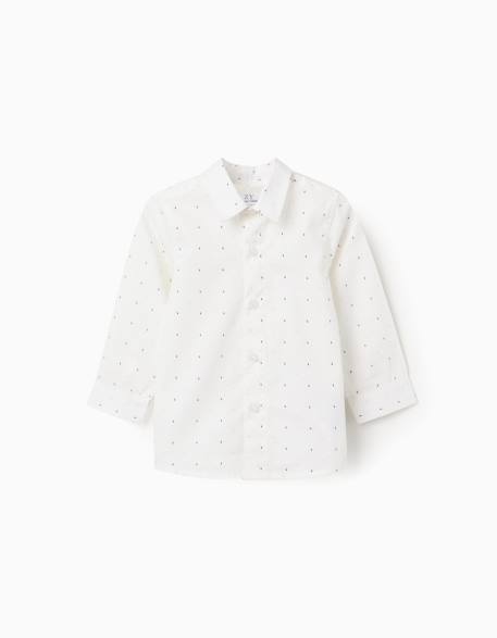 Bébé-Chemise en popeline à manches longues et motif