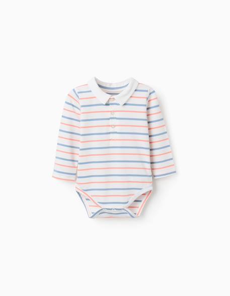 Bébé-Body en coton à manches longues et rayures