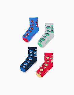 Lot 4 paires de chaussettes à imprimées marvel  - vertbaudet enfant