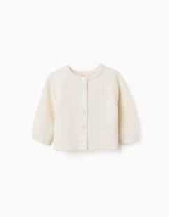 Cardigan en maille de coton à point de lien b&s  - vertbaudet enfant