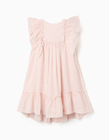 Robe en crêpe à volants et lurex  - vertbaudet enfant