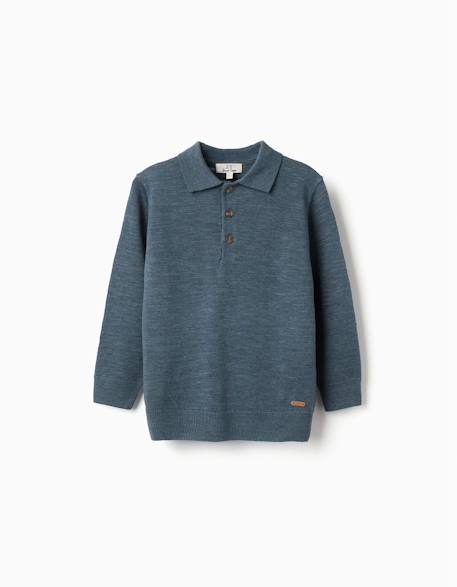 Garçon-Pull en maille à col polo