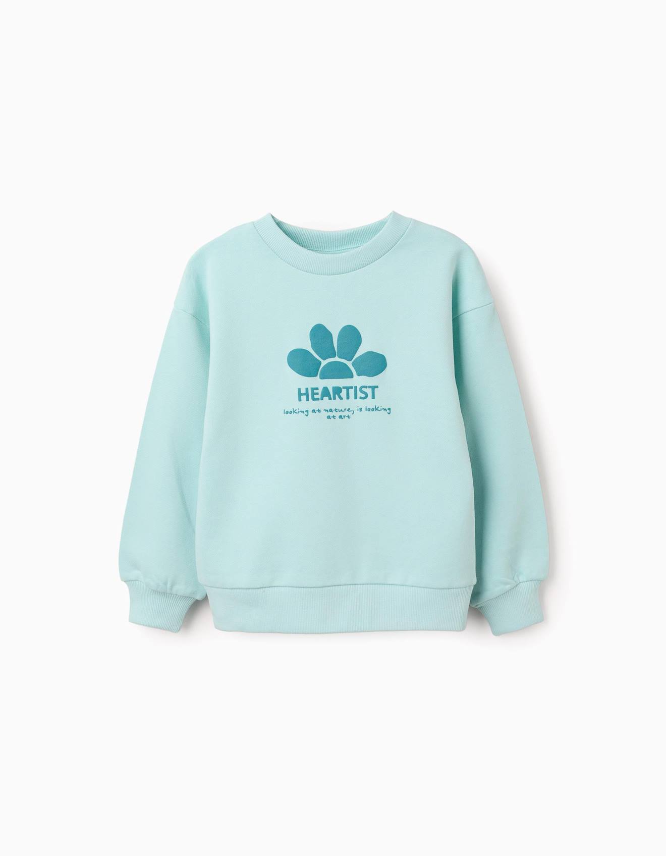 Sweat En Coton Avec Imprim Always Inspired Bleu Clair 13$