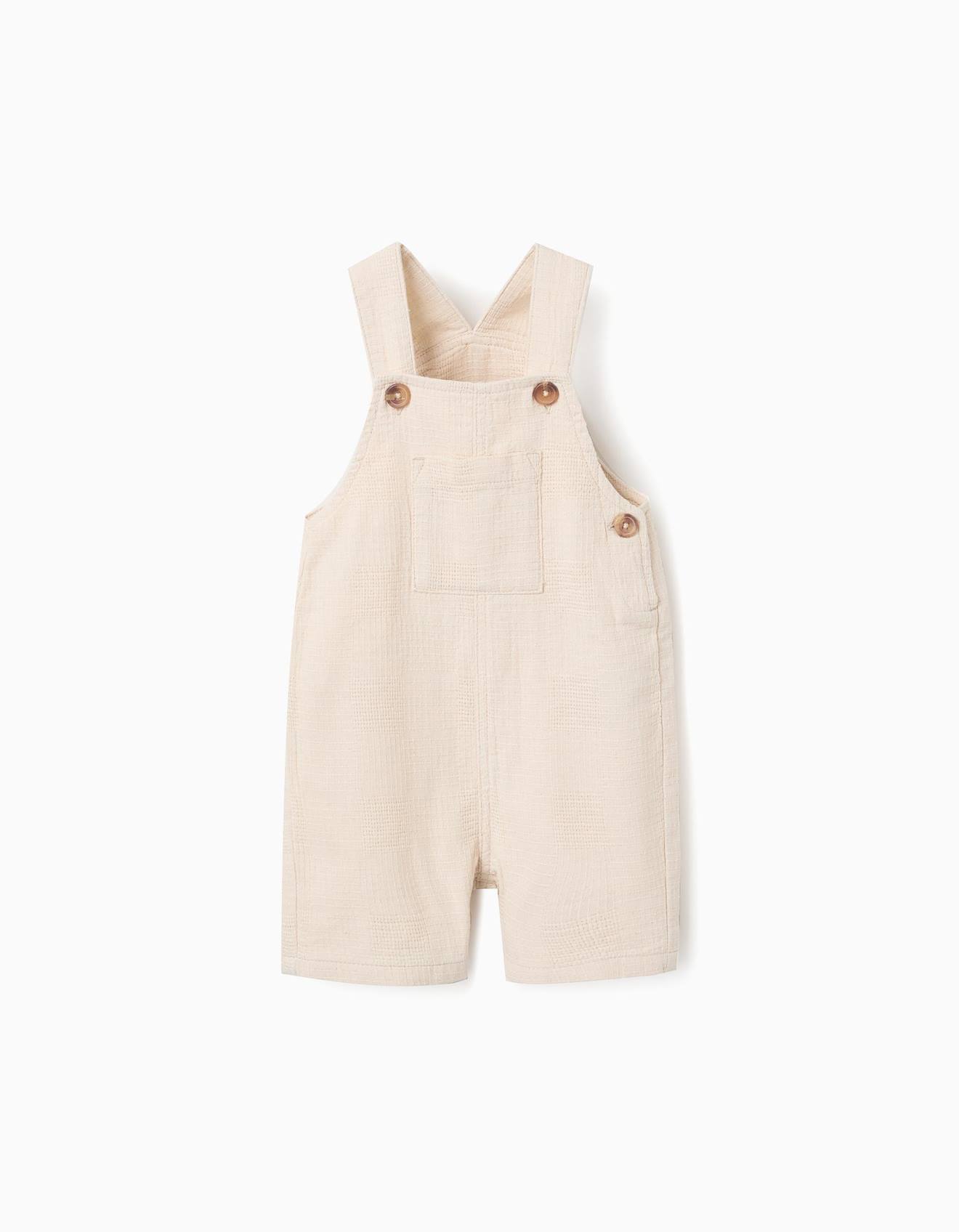 Salopette En Coton Dobby Avec Poches Blanc 22 €