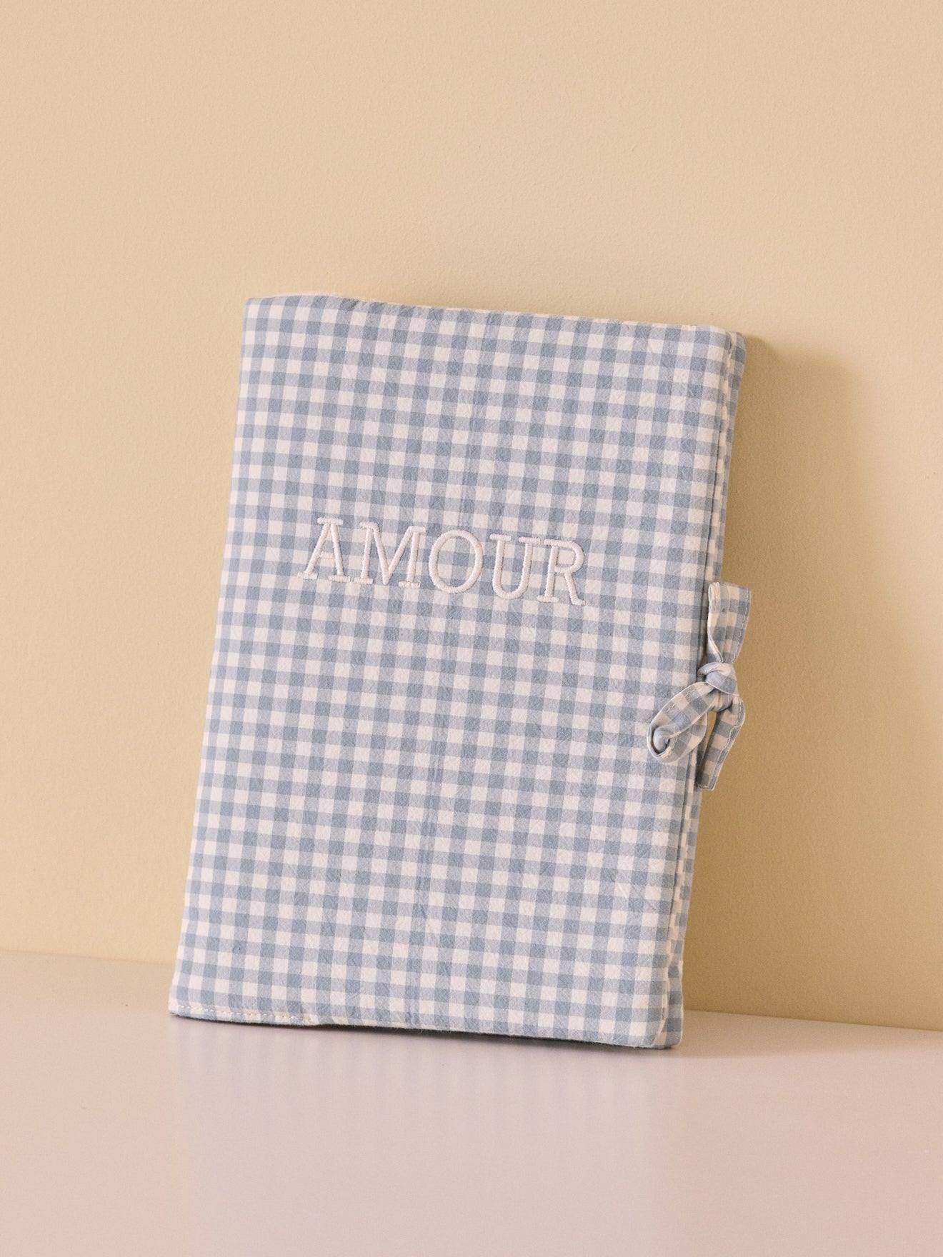 Housse Pour Carnet De Santé En Gaze Vichy Vichy Vert