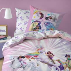 -Parure de lit imprimée, l'école des licornes, unicorn academy stars