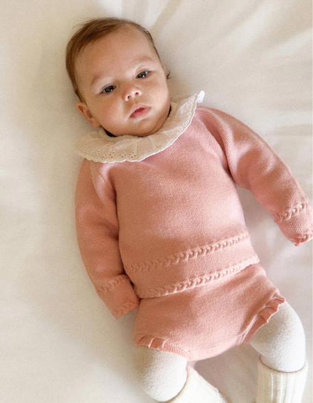 Bébé-Ensemble-Ensemble pull et short en maille