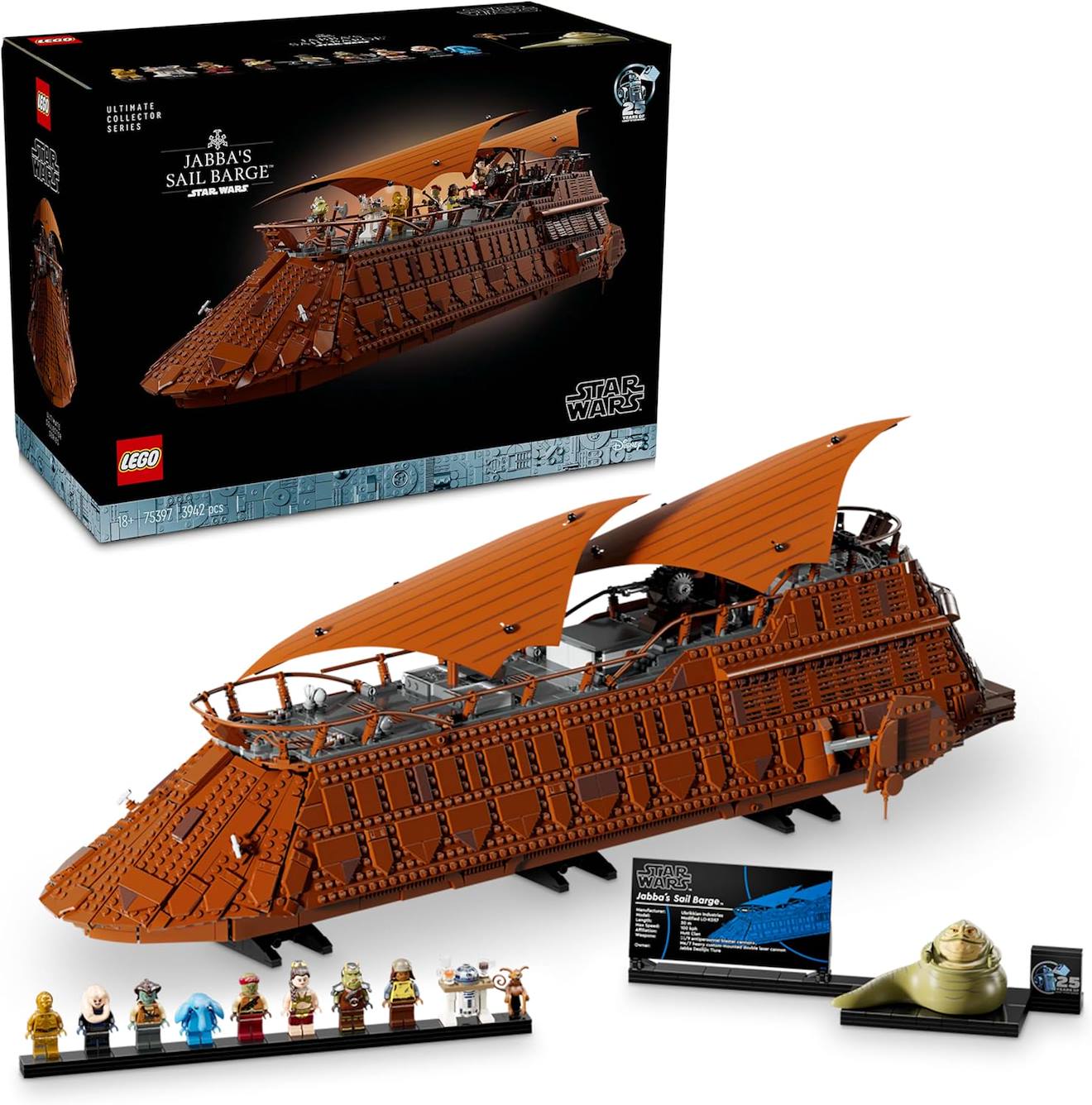 Jeu De Construction Lego Star Wars Barge À Voiles De Jabba 75397 3942 Pièces Multicolore
