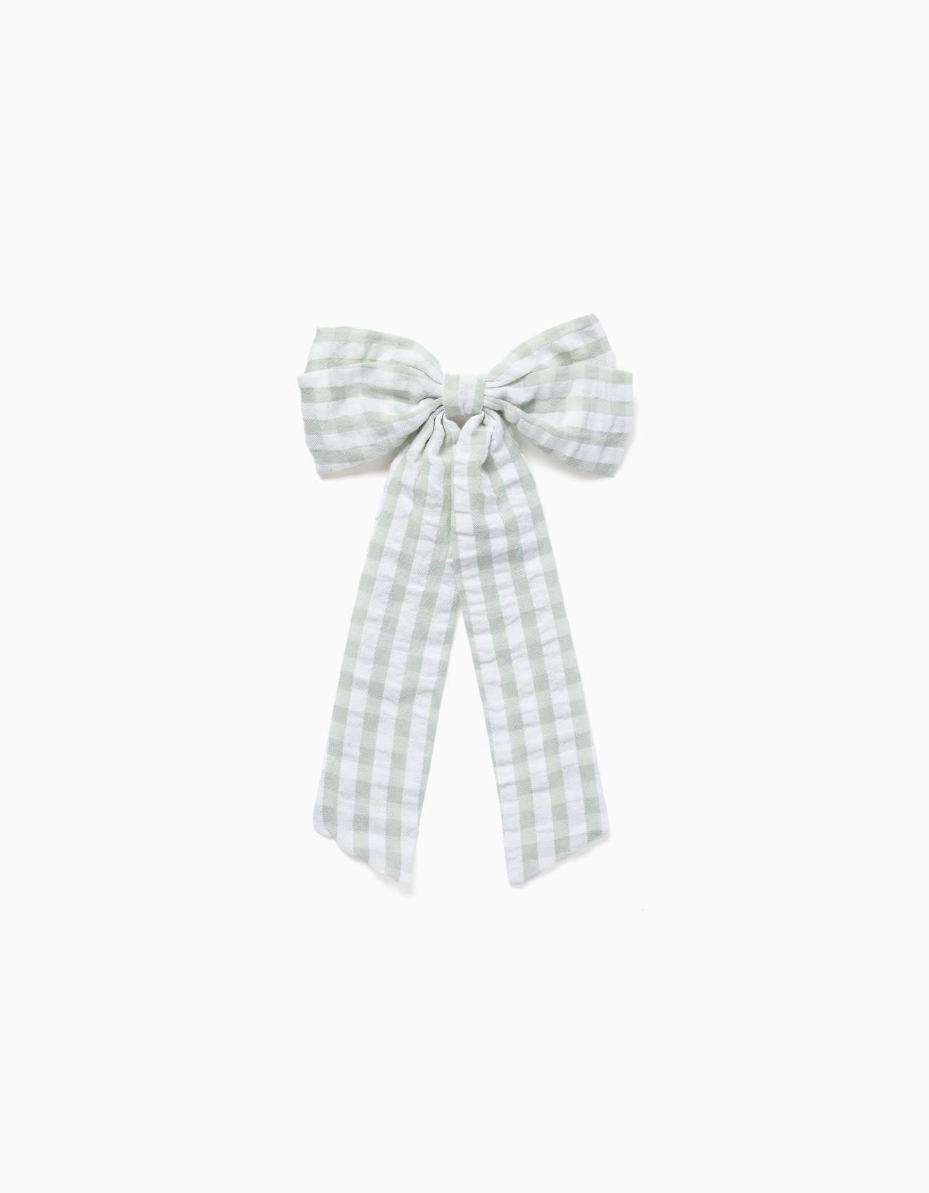 Barrette Cheveux Avec Nud Vichy Bs Vert Clair 12 €