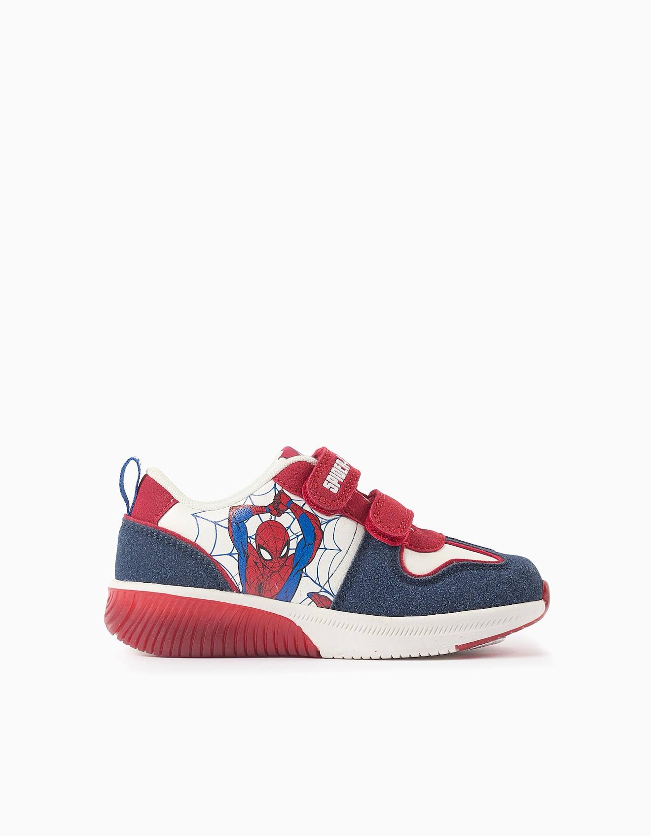 Baskets Bi-matire Lumineuses Avec Spider-man Bleu Fonc 36 €