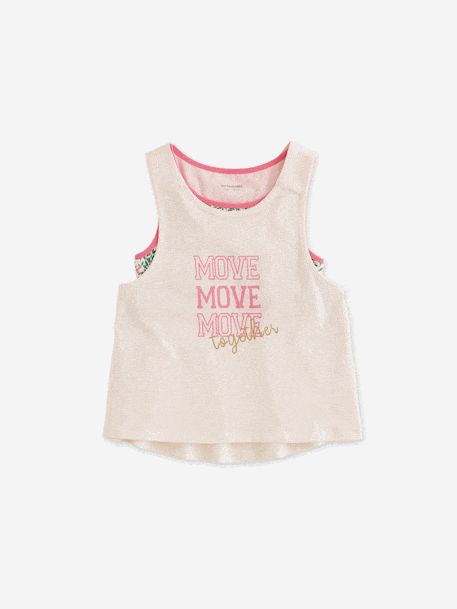 Fille-T-shirt, sous-pull-T-shirt-Débardeur fille avec brassière