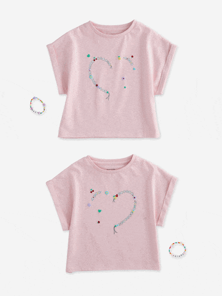 Lot T-shirt et bracelets meilleures amies   - vertbaudet enfant