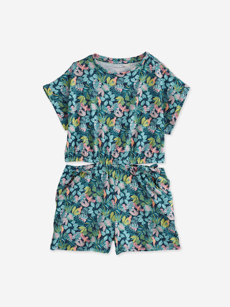 Combi short fille jersey  - vertbaudet enfant