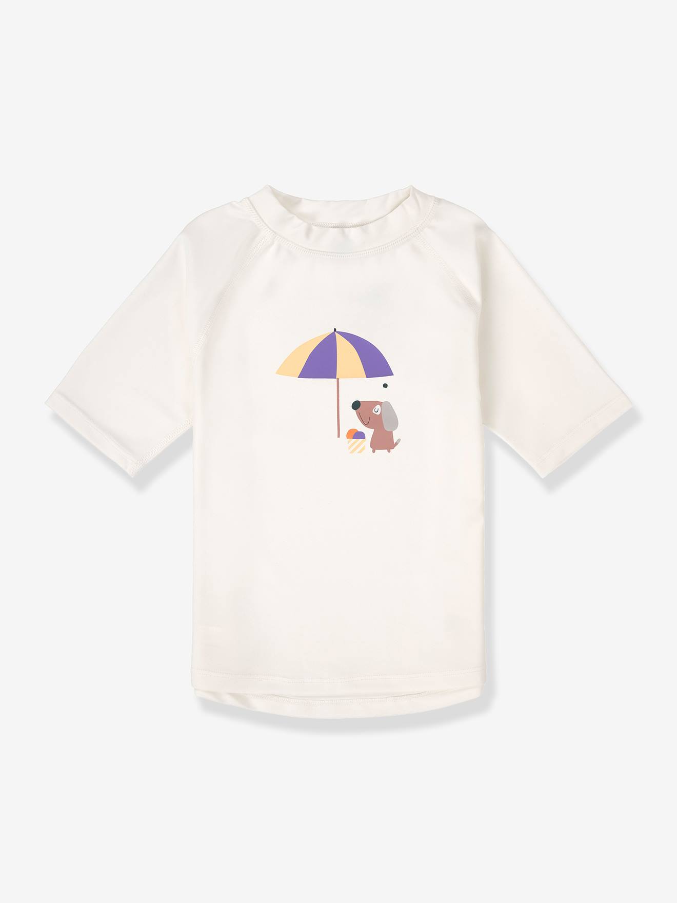 T-shirt de bain bébé manches courtes blanc