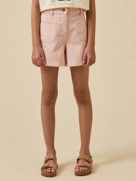 Short fille denim couleur  - vertbaudet enfant