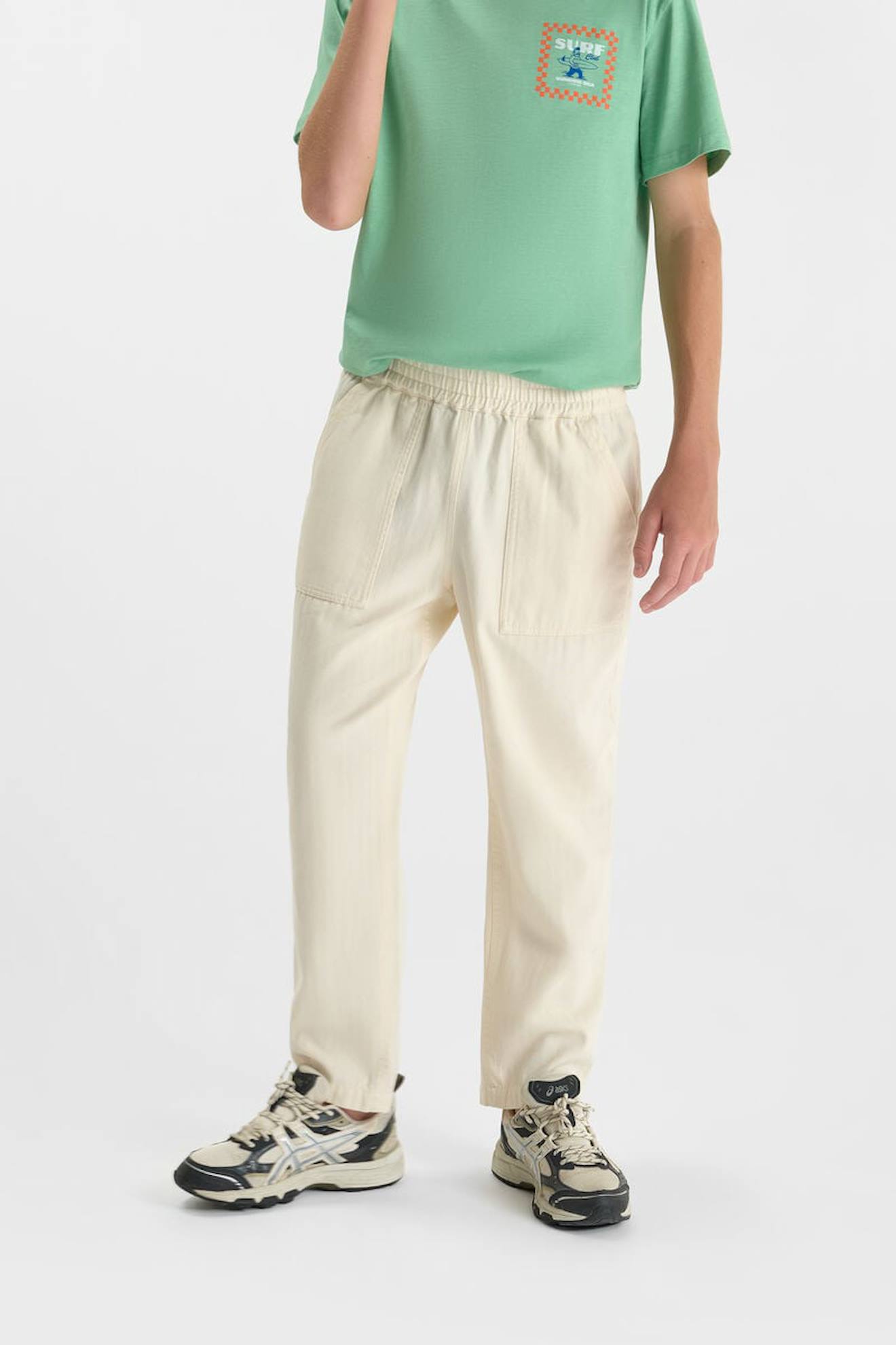 Pantalon Droit Hawbo Chalk