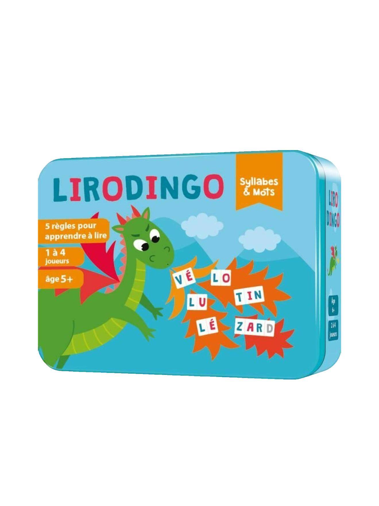 Jeu Éducatif Lirodingo – Syllabes Et Mots – 5 Règles – 4 Niveaux – Dès 5 Ans Multicolore