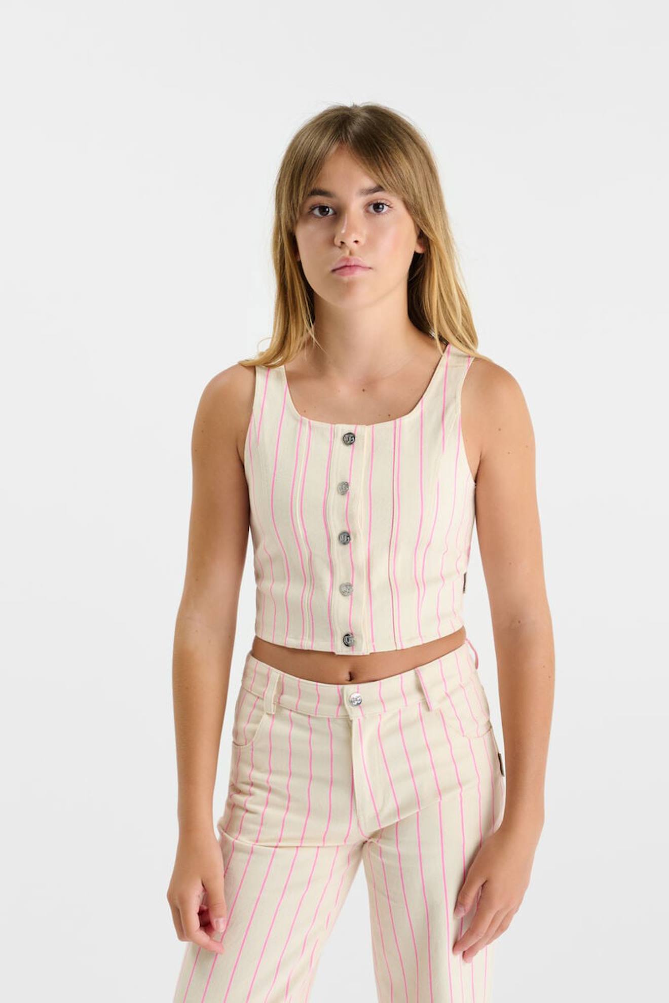 Top En Jeans Laifgi Pink Fluo