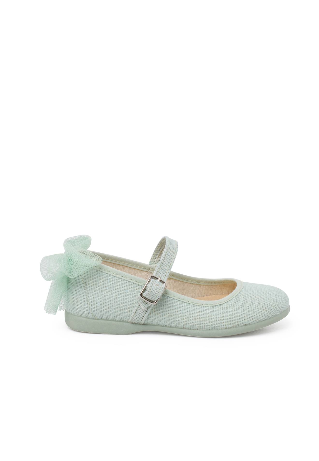 Chaussures Babies Cérémonie Nœud De Tulle Menthe
