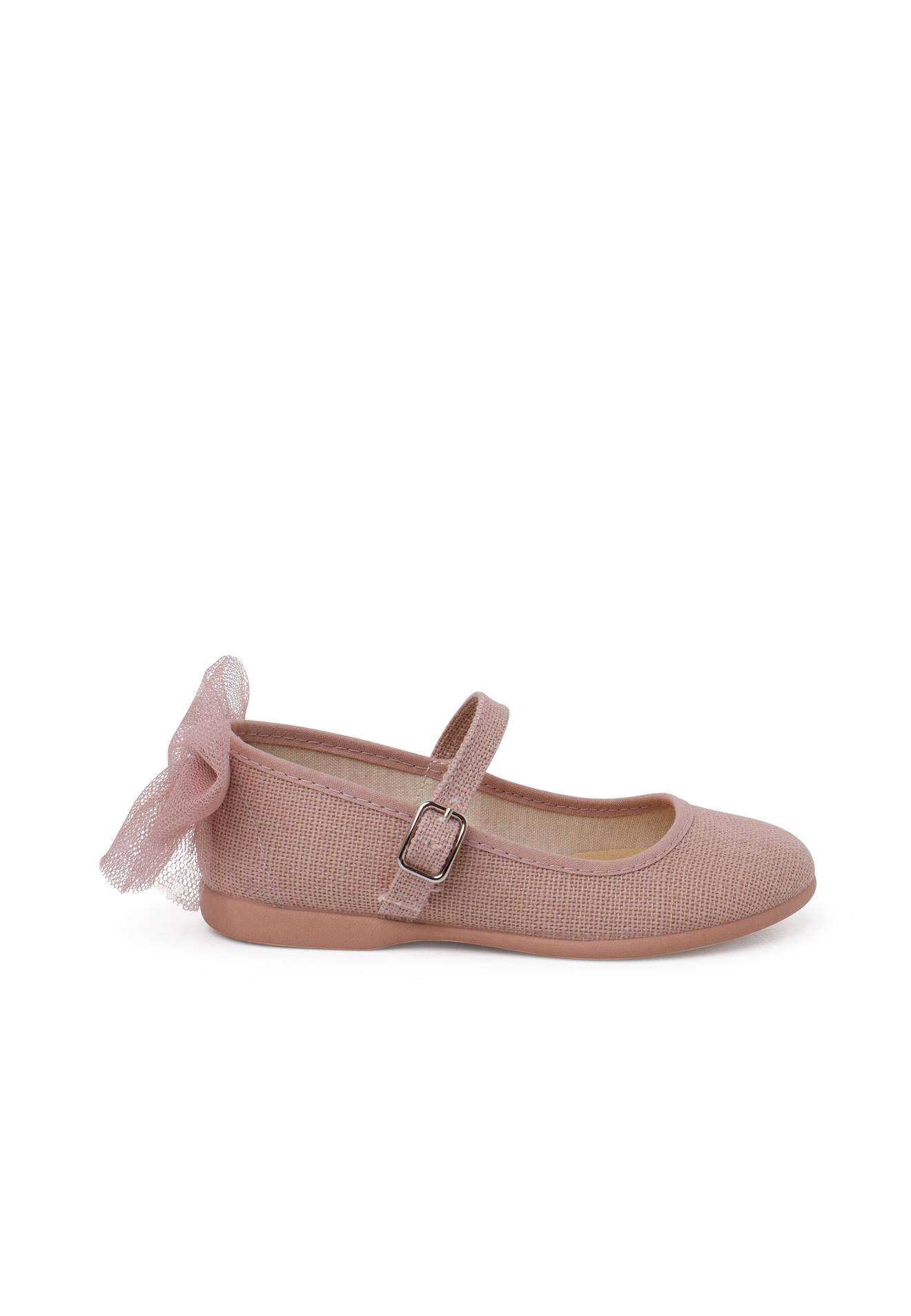 Chaussures Babies Cérémonie Nœud De Tulle Rose Claire