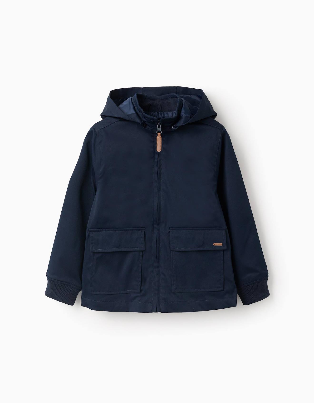 Veste Avec Doublure Et Capuche Amovible Bleu Veste Avec Doublure Et Capuche Amovible Bleu