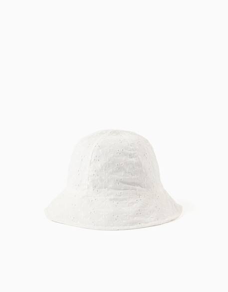Bob en coton avec broderie anglaise  - vertbaudet enfant
