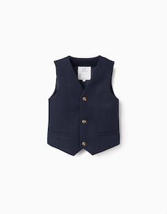 Gilet sans manches en piqué avec poches décoratives  - vertbaudet enfant