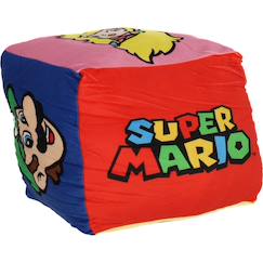 Linge de maison et décoration-Coussin cube mario polyester