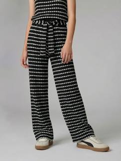 Pantalon large en maille fantaisie fille  - vertbaudet enfant