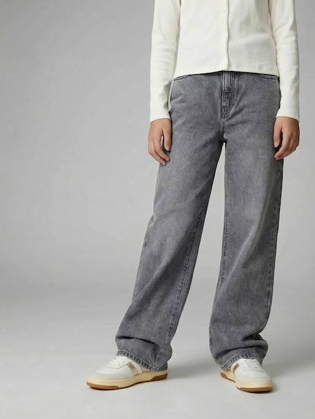 Fille-Pantalon large fille denim