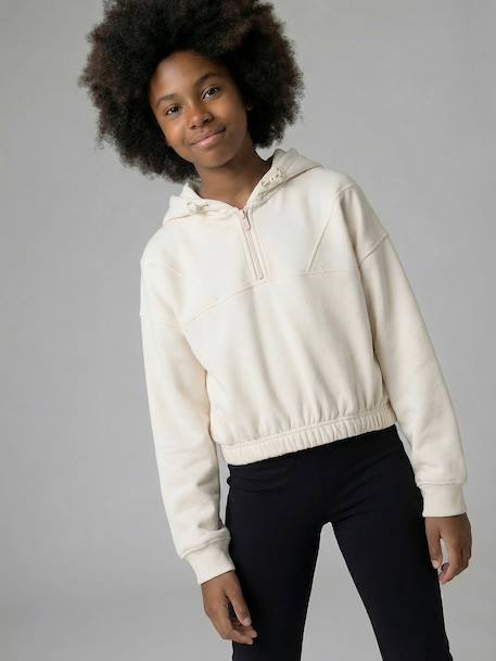 Sweat fille capuche sport  - vertbaudet enfant