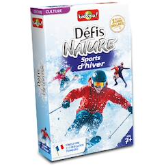-Jeu de cartes - défis nature - sports d'hiver - dès 7 ans - 2 à 6 joueurs - fabriqué en france et éco-conçu
