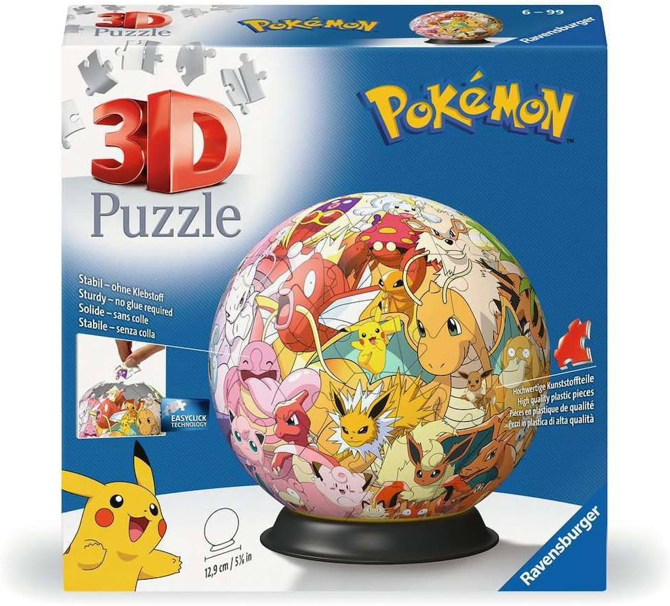 Puzzle 3d Pokémon - 72 Pièces - À Partir De 6 Ans Multicolore