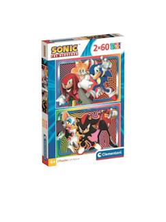 Jouet-Puzzle Sonic – 2 puzzles de 60 pièces – dès 4 ans