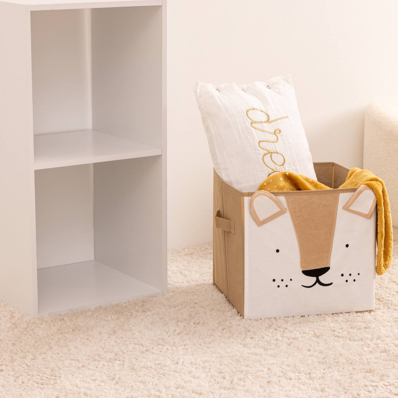 Panier De Rangement Pliable Lion - Joey Jaune Lion